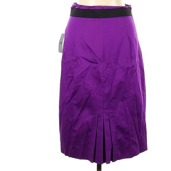 New Worthington London Purple Mid Length Casual Skirt Size 4 - Picture 2 of 4